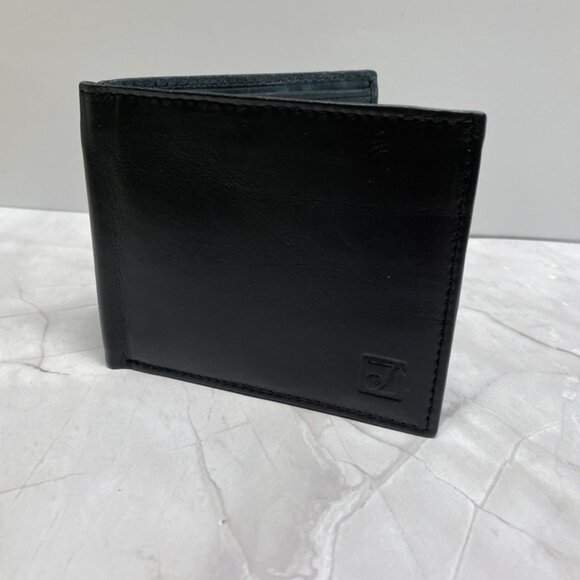 Stone Mountain Bi-fold Wallet RFID Black Leather NWOT - Picture 1 of 10